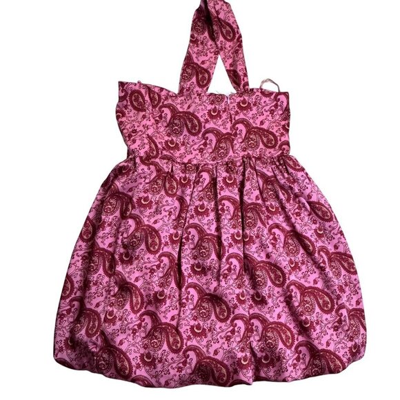 Revolve Likely Alyssa Paisley One Shoulder Bubble Dress Pink Size 6 NWT MSRP 228 - Picture 9 of 9